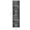 vidaXL Tapis de couloir Noir 80x400 cm