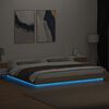 vidaXL Cadre de lit avec lumi&egrave;res LED sans matelas 180x200 cm