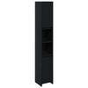 vidaXL Cabinet de salle de bain Ch&ecirc;ne noir 30 x 30 x 183,5 cm