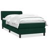 vidaXL Sommier &agrave; lattes de lit et matelas vert fonc&eacute; 90x210 cm velours