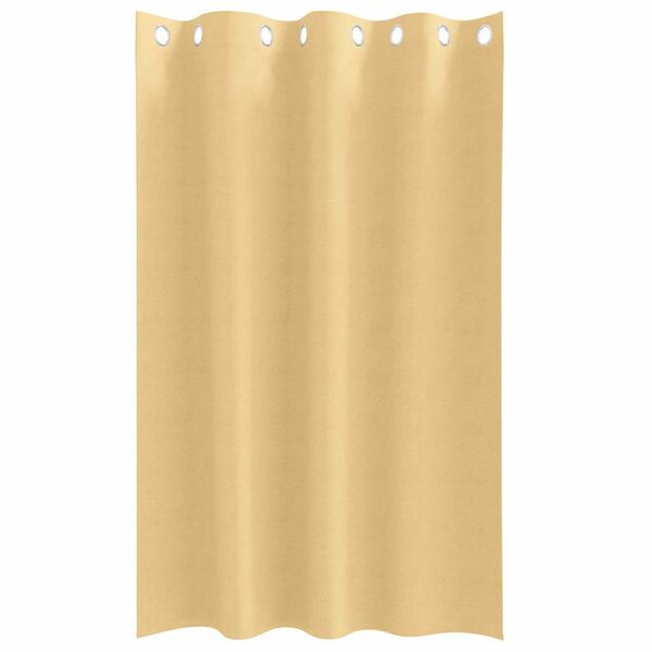vidaXL Rideaux occultants avec anneaux 2 pcs Beige 175 x 140 cm