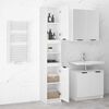 vidaXL Armoire de salle de bain blanc brillant 32x34x188,5 cm
