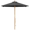 vidaXL Parasol de jardin &Oslash; 270 x 248 cm Bois d'eucalyptus massif