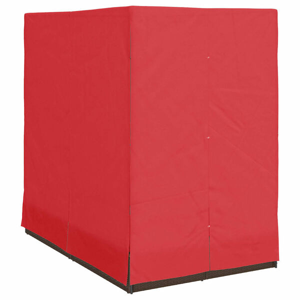 vidaXL Transat double avec toit Marron 205 x 129 x 200 cm Rattan PE