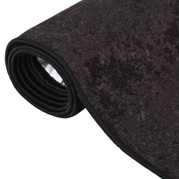 vidaXL Tapis lavable 190x300 cm anthracite