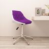 vidaXL Chaise de bureau pivotante Violet et blanc Similicuir