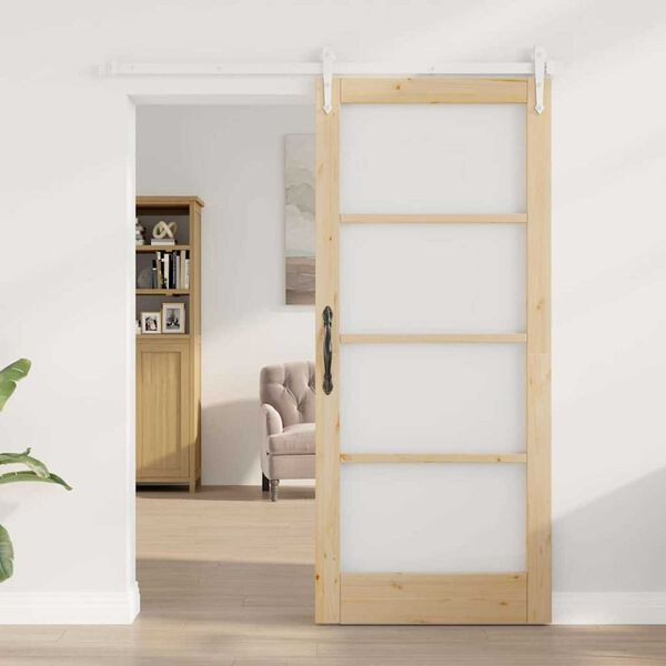 vidaXL Porte coulissante Naturel 86 x 211 cm