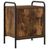 vidaXL Table de chevet Ch&ecirc;ne fum&eacute; 40 x 30 x 50 cm Bois d'ing&eacute;nierie