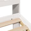 vidaXL Lit biblioth&egrave;que sans matelas blanc 140x200 cm bois pin massif