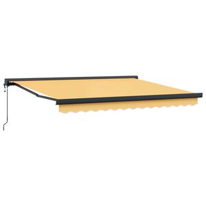 vidaXL Auvent r&eacute;tractable Sable 300 x 250 cm Tissu et M&eacute;tal