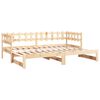 vidaXL Lit coulissant sans matelas 2x(90x200) cm Bois de pin massif