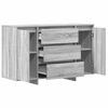 vidaXL Buffet Gris Sonoma 120 x 41 x 75 cm Bois d'ingénierie