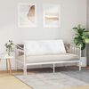 vidaXL Coussin de Dos Blanc 140 x 19 x 50 cm tissu