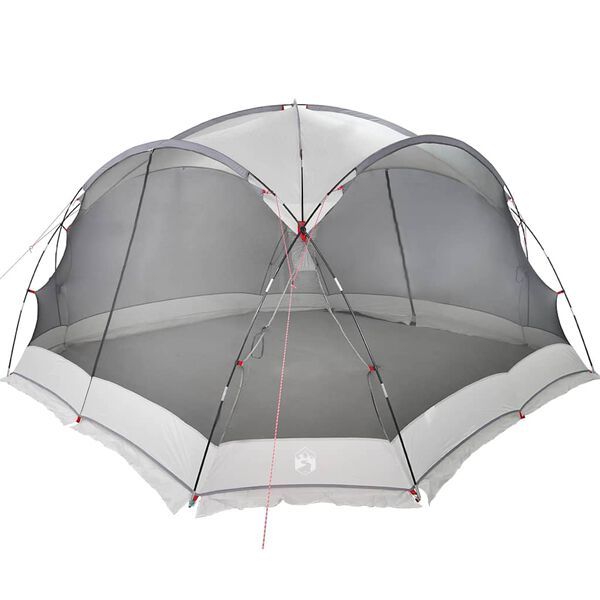 vidaXL Tente moustiquaire avec toit avec &eacute;vent Gris 434 x 434 x 230 cm