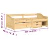 vidaXL Lit de jour avec 3 tiroirs sans matelas IRUN 90x200 cm