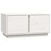 vidaXL Table basse Blanc 80x50x40 cm Bois massif de pin