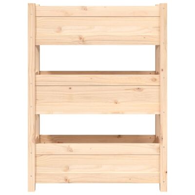 vidaXL Jardinière 77x25x104,5 cm Bois massif de pin