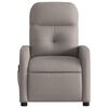 vidaXL Fauteuil de massage inclinable &eacute;lectrique Taupe Tissu