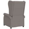 vidaXL Fauteuil inclinable &eacute;lectrique &agrave; oreilles taupe Tissu