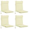 vidaXL Coussin de chaise &agrave; dossier bas GEMERT 4 pc 100 % polyester
