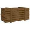 vidaXL Bo&icirc;te de rangement Marron miel 91x40,5x42 cm Bois massif pin