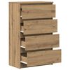 vidaXL Buffet ch&ecirc;ne artisanal 60x35x98,5 cm bois d'ing&eacute;nierie