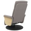 vidaXL Fauteuil inclinable de massage avec repose-pieds taupe tissu