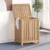 vidaXL Bac &agrave; linge 50x35x60 cm bois de teck massif