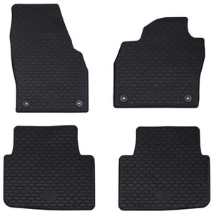 vidaXL Tapis de voiture 4 pcs Noir KAMIQ , SCALA Caoutchouc