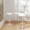 vidaXL Tabourets de bar lot de 2 cr&egrave;me similicuir