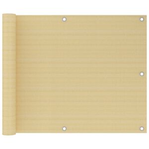 vidaXL &Eacute;cran de balcon Beige 75x300 cm PEHD