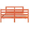 vidaXL Cadre de lit sans matelas cire marron 150x200cm bois pin massif