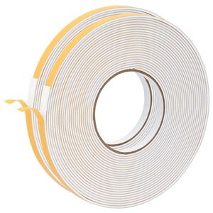 vidaXL Ruban adh&eacute;sif en mousse 2 pc Blanc 10mm x 10m Mousse CR