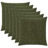 vidaXL Housse de coussin 6 pc HEERLEN Vert 80 x 80 cm