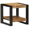vidaXL Table basse Marron 40 x 40 x 38 cm Bois de mangue massif