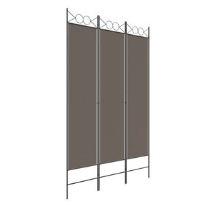vidaXL Cloison de s&eacute;paration 3 panneaux Anthracite 120x200 cm Tissu