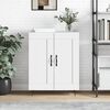 vidaXL Buffet Blanc brillant 69,5x34x90 cm Bois d'ing&eacute;nierie