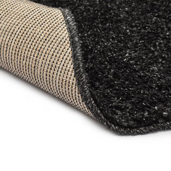 vidaXL Tapis Shaggy 120 cm Anthracite