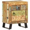 vidaXL Table de chevet 40 x 30 x 50 cm Bois de r&eacute;cup&eacute;ration massif