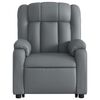 vidaXL Fauteuil inclinable Gris Similicuir