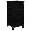 vidaXL Jardini&egrave;re noir 40x40x78 cm bois massif de pin