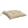 vidaXL Coussins de palette lot de 4 beige 50x50x7 cm tissu oxford