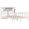 vidaXL Lit bibliothèque sans matelas blanc 140x200 cm bois pin massif