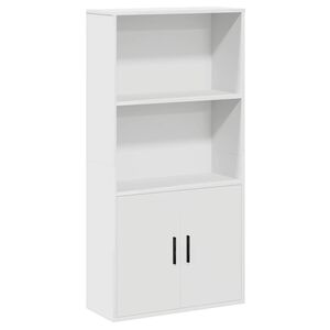vidaXL Biblioth&egrave;que blanc 60x24x120 cm bois d'ing&eacute;nierie