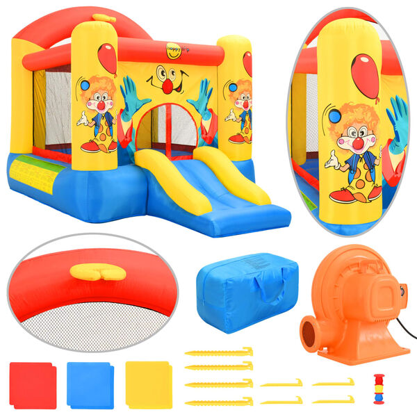 Happy Hop Château gonflable avec toboggan 330x230x230 cm PVC