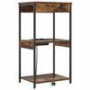 vidaXL Cabinet de chevet Ch&ecirc;ne fum&eacute; 41 x 31 x 76 cm Bois d'ing&eacute;nierie