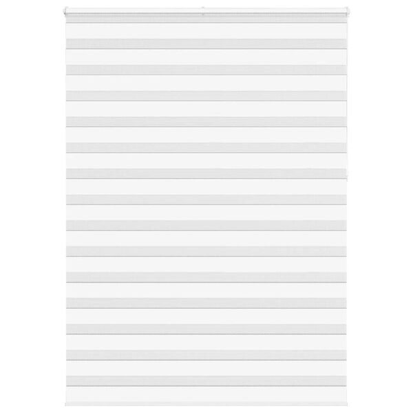 vidaXL Store z&egrave;bre blanc 160x230 cm largeur du tissu 155,9cm polyester