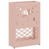 vidaXL Stand de Parapluie de Pluie Rose 28 x 12 x 41 cm Acier