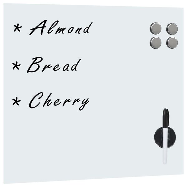 vidaXL Tableau noir magn&eacute;tique mural Verre 60x60 cm