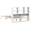 vidaXL Lit biblioth&egrave;que sans matelas blanc 120x200 cm bois pin massif